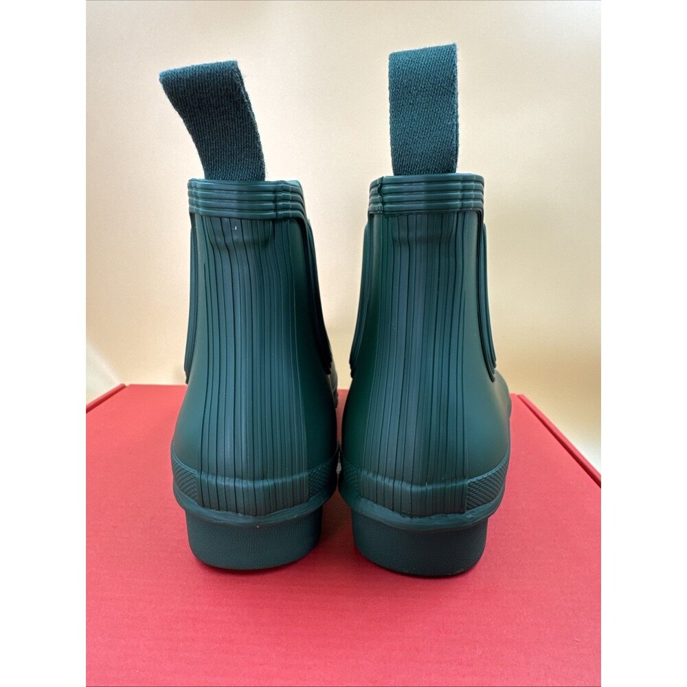 Hunter Original Chelsea Women's Waterproof Ankle Rain Boots, Green Size 6 - Picture 5 of 16